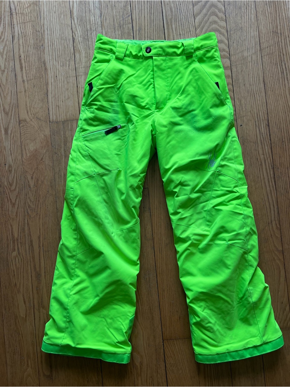 Spyder Kids Neon Green Ski Pants